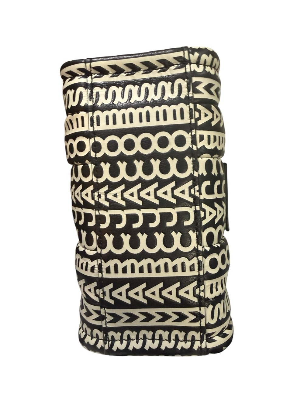 Marc Jacobs The Tote Bag Mini Black Ivory Logo Print Leather Crossbody Dust Bag - Picture 9 of 11